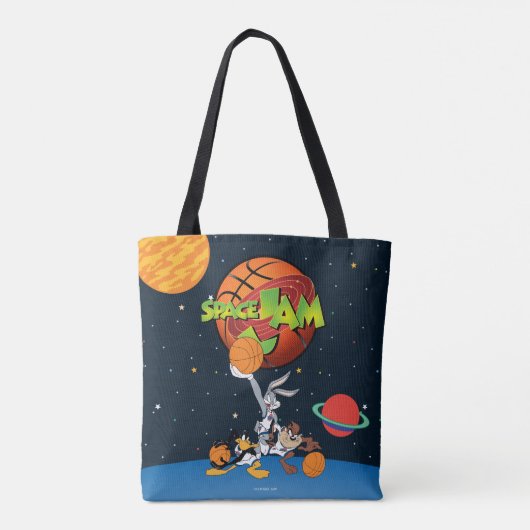 BUGS BUNNY™, DAFFY DUCK™ & TAZ™ SPACE JAM™ Logo Tasche (Rückseite)