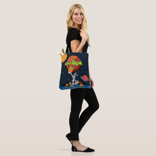 BUGS BUNNY™, DAFFY DUCK™ & TAZ™ SPACE JAM™ Logo Tasche (Am Model)