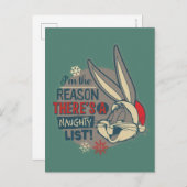 BUGS BUNNY™ - Der Grund, warum es eine schmutzige  Postkarte (Vorne/Hinten)