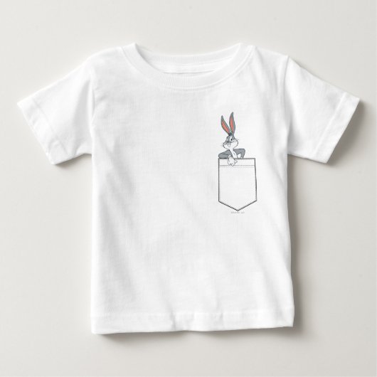 BUGS BUNNY™, die in Pocket ausgetauscht werden Baby T-shirt (Vorderseite)