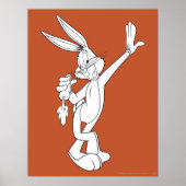 BUGS BUNNY™ Eating Carrot Poster (Vorne)