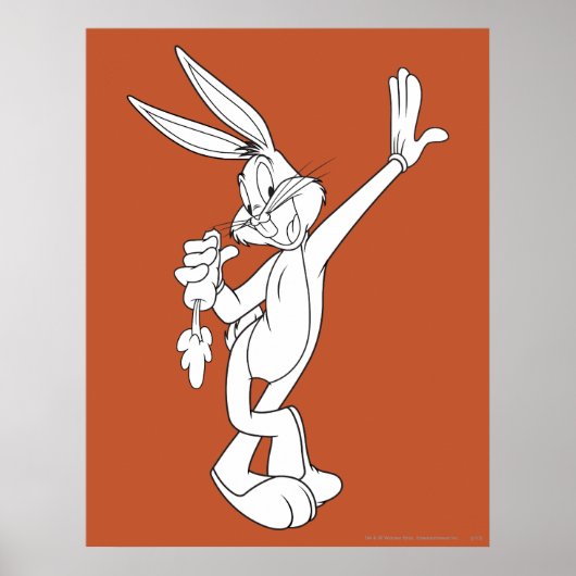 BUGS BUNNY™ Eating Carrot Poster (Vorne)