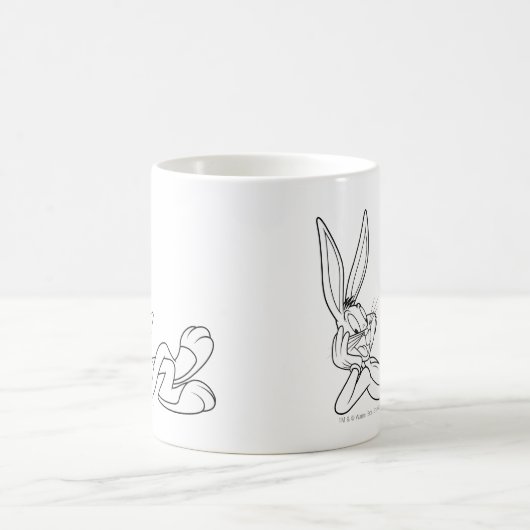 BUGS BUNNY™ Eating Carrot Sketch Kaffeetasse (Mittel)