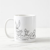 BUGS BUNNY™ Eating Carrot Sketch Kaffeetasse (Links)