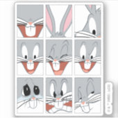 BUGS BUNNY™ Expression Blocks Aufkleber (Vorderseite)