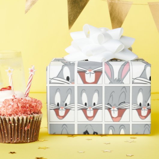 BUGS BUNNY™ Expression Blocks Geschenkpapier (Geburtstagsparty)