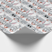 BUGS BUNNY™ Expression Blocks Geschenkpapier (Ecke)