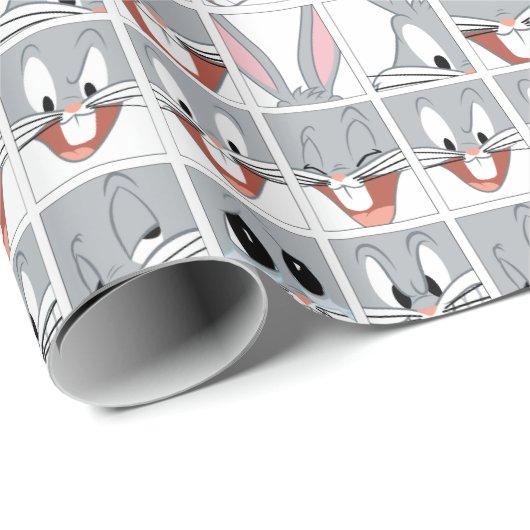 BUGS BUNNY™ Expression Blocks Geschenkpapier (Rolleneckpunkt)