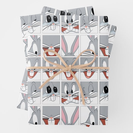 BUGS BUNNY™ Expression Blocks Geschenkpapier Set (Beispiel)