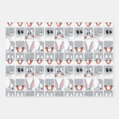 BUGS BUNNY™ Expression Blocks Geschenkpapier Set (Vorderseite)