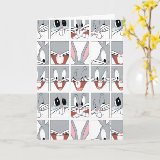 BUGS BUNNY™ Expression Blocks Karte (Gelbe Blume)
