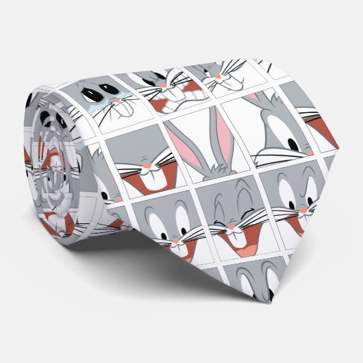 BUGS BUNNY™ Expression Blocks Krawatte (Gerollt)
