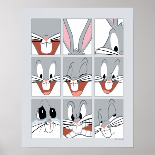 BUGS BUNNY™ Expression Blocks Poster (Vorne)