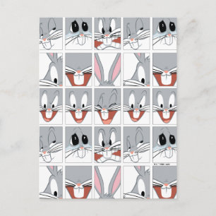 BUGS BUNNY™ Expression Blocks Postkarte