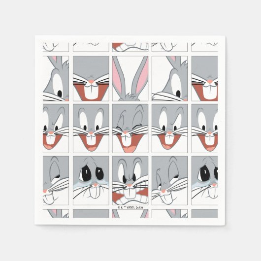 BUGS BUNNY™ Expression Blocks Serviette (Vorderseite)