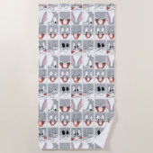BUGS BUNNY™ Expression Blocks Strandtuch (Vorderseite)