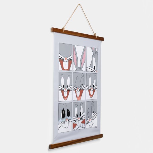 BUGS BUNNY™ Expression Blocks Wandteppich Mit Holzrahmen (Gewinkelt)