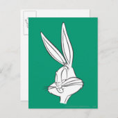 BUGS BUNNY™ Expression Sketch Postkarte (Vorne/Hinten)