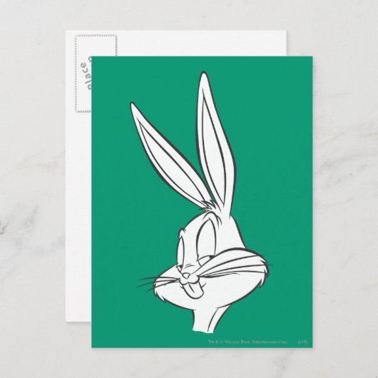 BUGS BUNNY™ Expression Sketch Postkarte (Vorne/Hinten)