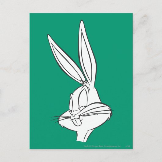 BUGS BUNNY™ Expression Sketch Postkarte (Vorderseite)