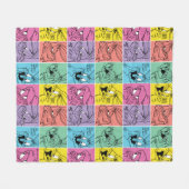 BUGS BUNNY™ Farbblockausdrücke Fleecedecke (Vorderseite (Horizontal))