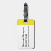 BUGS BUNNY™ Farbblockausdrücke Gepäckanhänger (Rückseite vertikal)