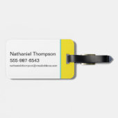 BUGS BUNNY™ Farbblockausdrücke Gepäckanhänger (Rückseite horizontal)