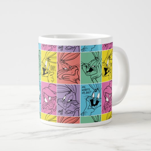 BUGS BUNNY™ Farbblockausdrücke Jumbo-Tasse (Vorderseite Rechts)