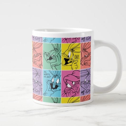 BUGS BUNNY™ Farbblockausdrücke Jumbo-Tasse (Rechts)