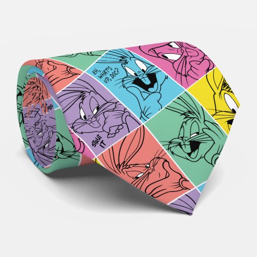 BUGS BUNNY™ Farbblockausdrücke Krawatte (Gerollt)