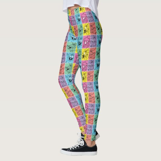 BUGS BUNNY™ Farbblockausdrücke Leggings (Links)
