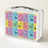 BUGS BUNNY™ Farbblockausdrücke Metall Brotdose (Rückseite)