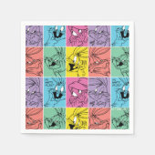 BUGS BUNNY™ Farbblockausdrücke Serviette (Vorderseite)