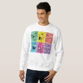 BUGS BUNNY™ Farbblockausdrücke Sweatshirt (Vorne ganz)