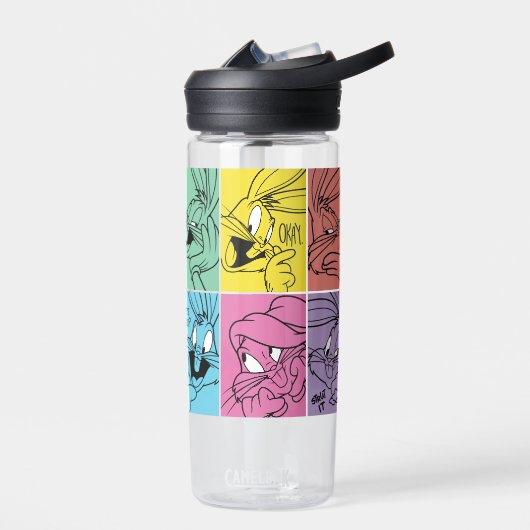 BUGS BUNNY™ Farbblockausdrücke Trinkflasche (Links)