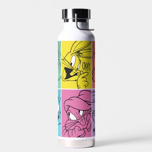 BUGS BUNNY™ Farbblockausdrücke Trinkflasche (Links)