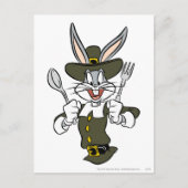 BUGS BUNNY™ Feasttime Postkarte (Vorderseite)