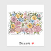 BUGS BUNNY™ Floral Embroidery Graphic Aufkleber (Blatt)