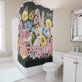 BUGS BUNNY™ Floral Embroidery Graphic Duschvorhang (Beispiel)