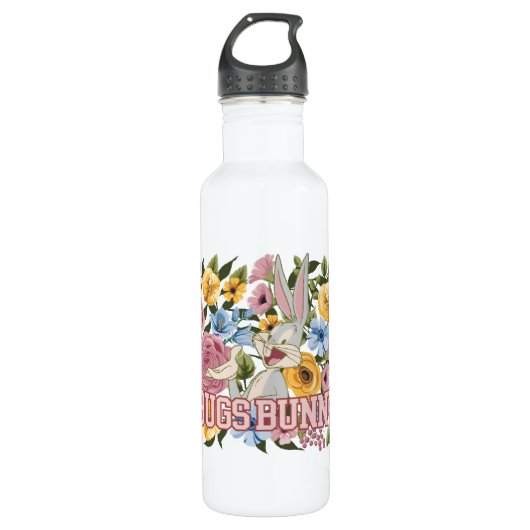 BUGS BUNNY™ Floral Embroidery Graphic Edelstahlflasche (Vorderseite)