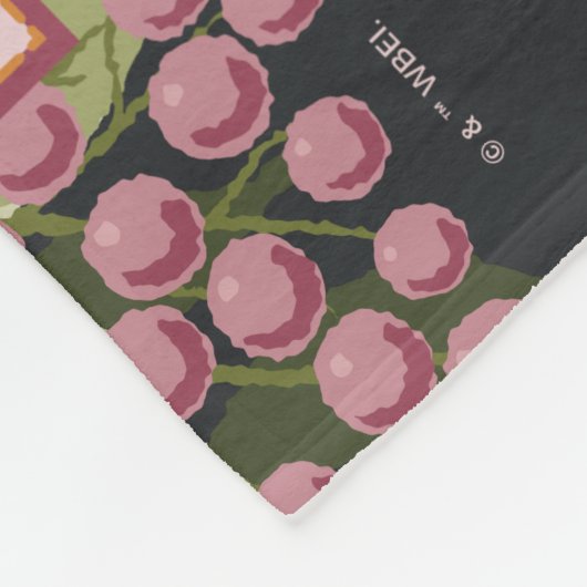 BUGS BUNNY™ Floral Embroidery Graphic Fleecedecke (Ecke)