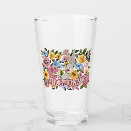 BUGS BUNNY™ Floral Embroidery Graphic Glas (Vorderseite)