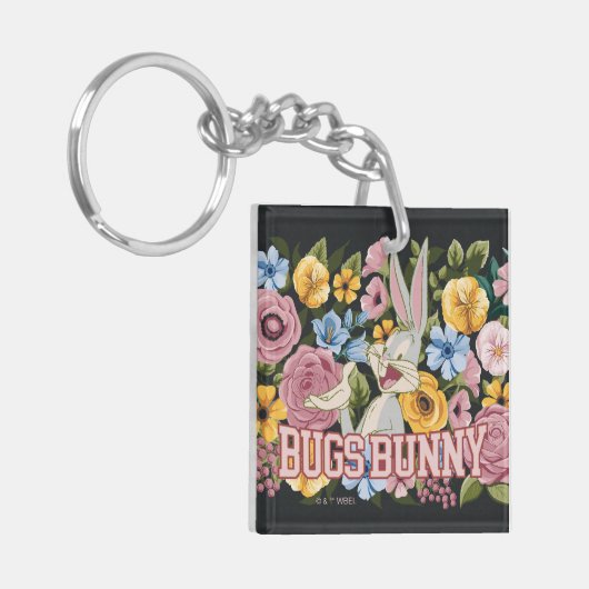BUGS BUNNY™ Floral Embroidery Graphic Schlüsselanhänger (Vorderseite links)
