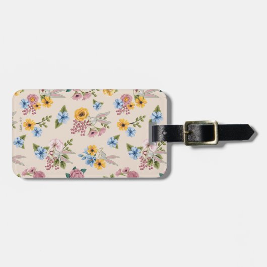 BUGS BUNNY™ Floral Embroidery Pattern Gepäckanhänger (Vorderseite horizontal)