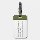 BUGS BUNNY™ Floral Embroidery Pattern Gepäckanhänger (Rückseite vertikal)