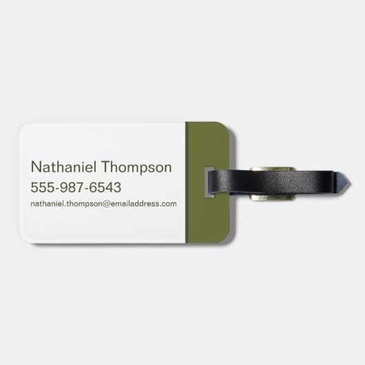 BUGS BUNNY™ Floral Embroidery Pattern Gepäckanhänger (Rückseite horizontal)