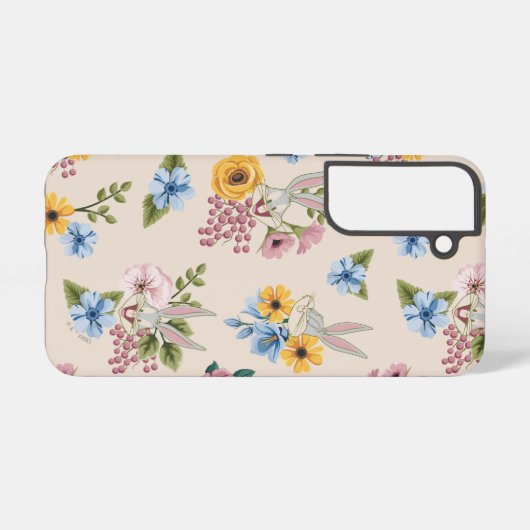 BUGS BUNNY™ Floral Embroidery Pattern Samsung Galaxy Hülle (Rückseite (Horizontal))