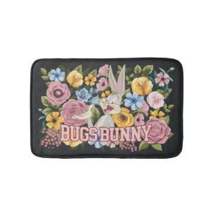 BUGS BUNNY™ Florale Stickerei Grafik Badematte