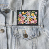 BUGS BUNNY™ Florale Stickerei Grafik Button (Insitu)