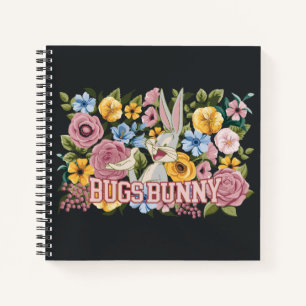 BUGS BUNNY™ Florale Stickerei Grafik Notizblock